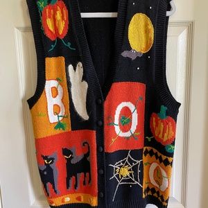 Halloween and Christmas ladies vests